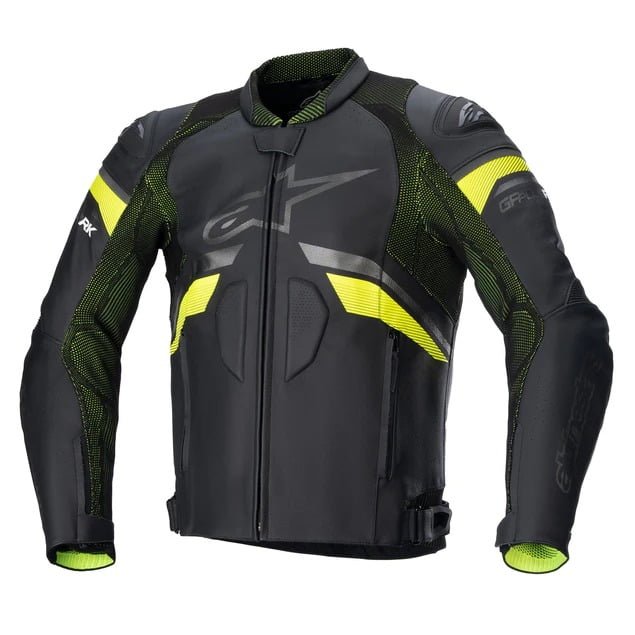 Alpinestars-GP-Plus-R-V3-Rideknit-Leather-Jacket-Black,-Yellow (3) Alpinestars GP Plus R V3 Rideknit Leather Jacket Black, Yellow