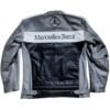 Mercedes X Mclaren Racing Leather Jacket Streetwear - Image 2