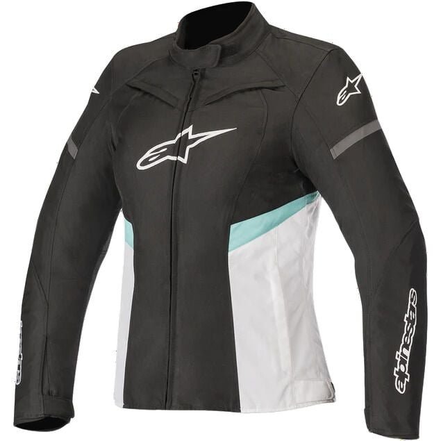 alpinestars-stella-t-kira-waterproof-jacket-black,-white,-teal Alpinestars Stella T-Kira Waterproof Jacket Black, White, Teal - Image 1