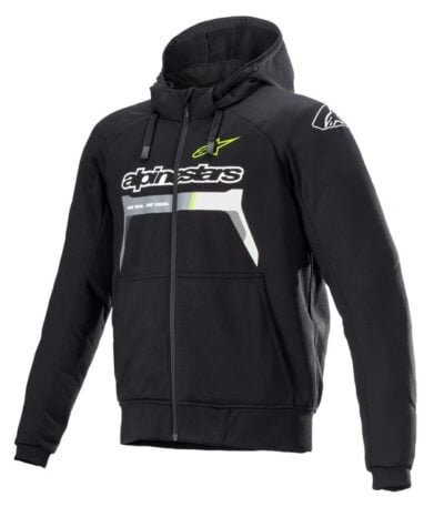 ALPINESTARS CHROME IGNITION HOODIE BLACK, WHITE