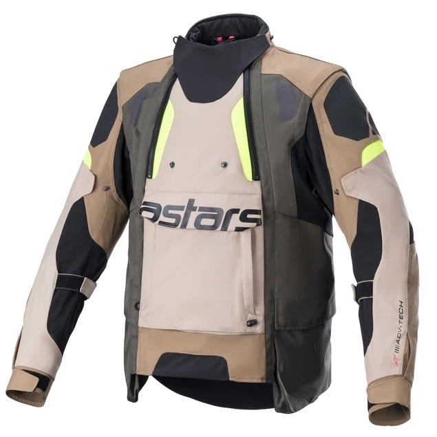 ALPINESTARS-HALO-DRYSTAR-JACKET-DARK-KHAKI Alpinestars Halo Drystar Jacket Dark Khaki - Image 1