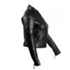 Blocks- Women’s Black Leather Jacket - Image 2