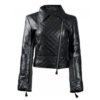 Blocks- Women’s Black Leather Jacket