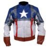 Captain America Blue Leather Jacket