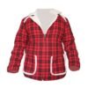 Checked- Red Leather Jacket