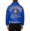 Men's Colbalt Blue ICON Avirex Leather Jacket - Image 4