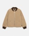 Stussy 8 Ball Brown Quilted Liner Jacket - Image 3