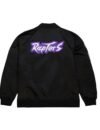 Toronto Raptors Vintage Logo Lightweight Satin Varsity Jacket - Image 2