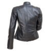 Vague- Women’s Black Leather Jacket - Image 2