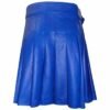 Men's Blue Leather Kilt