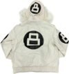 Unisex 8 Ball Multiple Colors Bomber Hooded Leather Jacket - Image 2
