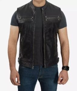 Saddle Up for Style: Mastering the Western Look with a Leather Vest by Jackets Planet