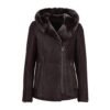 Women's Hooded Fur Shearling Long Jacket
