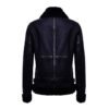 Women's Black Aviator Biker Genuine Sheepskin Shearling Leather Jacket - Image 2