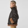 Shearling Brooke Biker Jacket - Image 2
