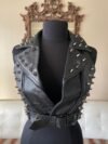 Black Studded Spiked Motorcycle Vest
