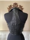Black Studded Spiked Motorcycle Vest - Image 3