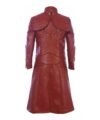 Mens Devil May Cry Dante Cosplay Costume Video Gaming Full Length Leather Trench Coat - Image 2