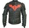 New Handmade Men's Genuine Black Batman Rider Biker Leather Jacket