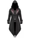Devil Fashion unisex Gothic Hooded Jacket Coat Red Black Dieselpunk Assassin Creed - Image 7