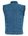 Denim Waistcoat Motorbike Rustic Biker Motorcycle Vest Cut Distressed Club - Image 2