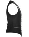 Punk Rave Mens Vest Waistcoat Black Gothic Steampunk Victorian VTG Faux Leather - Image 3