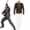 Resident Evil 4 Leon Jacket Cosplay Costume Coat Leather Clothing Warm Jacket - Image 2