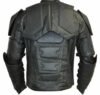 New Handmade Men's Genuine Black Batman Rider Biker Leather Jacket - Image 2