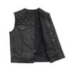 12 Gauge Men's Vintage Leather Motorcycle Vest