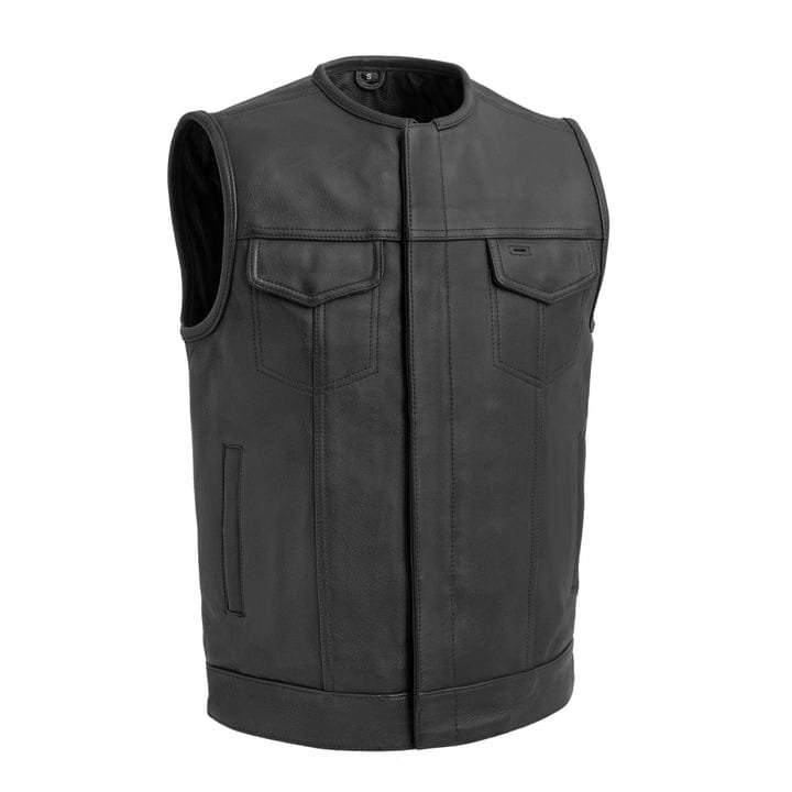 Highside Leather Motorcycle Vest for Men Premium Quality