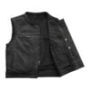 Classic Lowrider Motorcycle Leather Vest for Men - Image 4