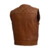 Timber Leather Vest for Men Motorcycle Style - Image 2